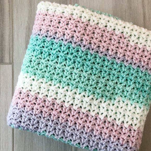 Bedding Handmade Crochet Baby Blanket Poshmark